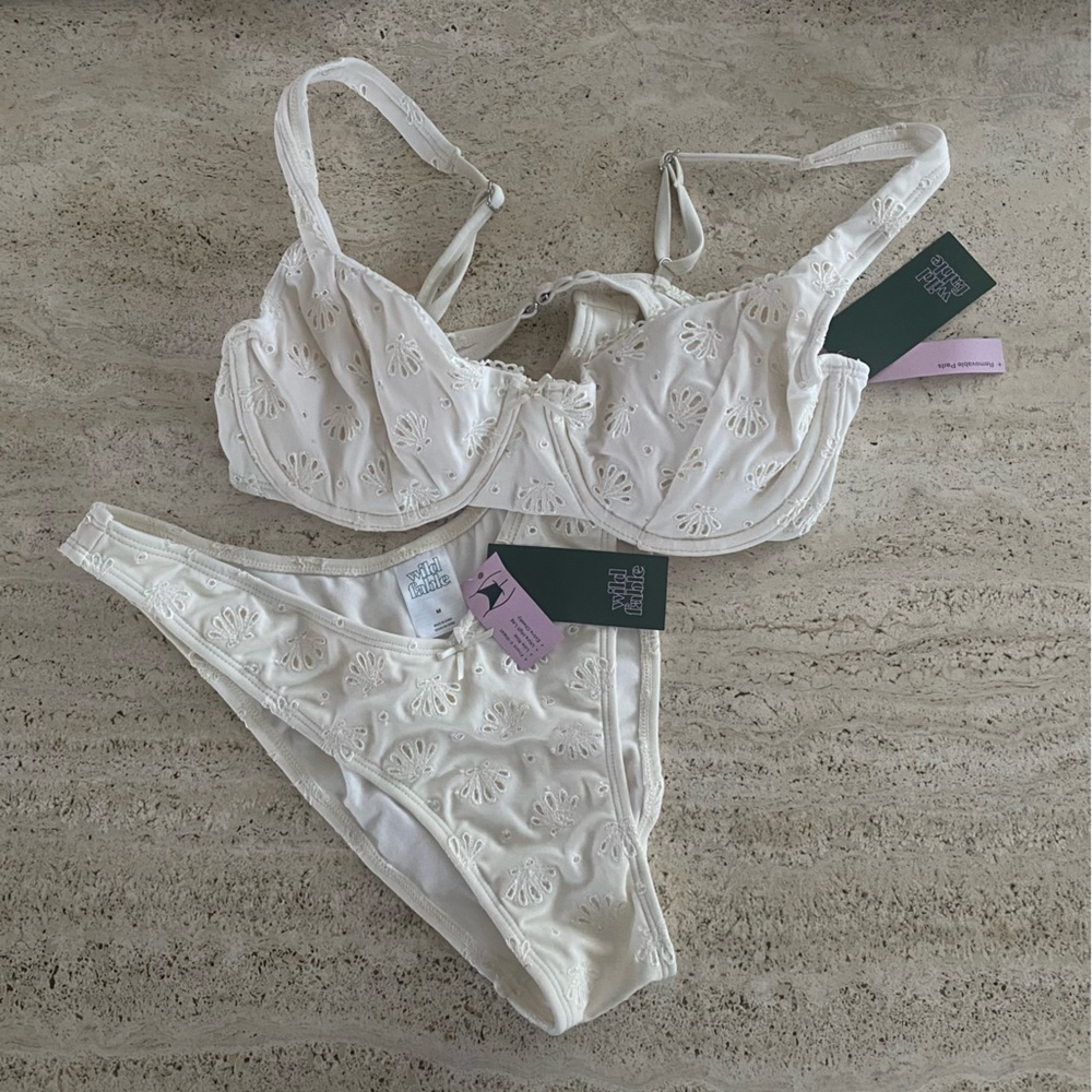 Wild Fable | Cream Pointelle Underwire Bikini